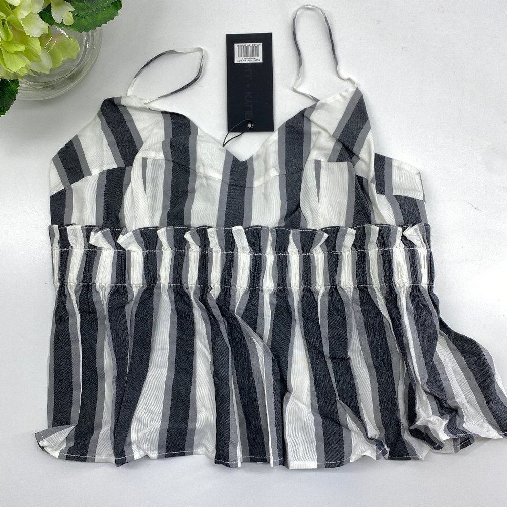 Women Kendall & Kylie Stripe Peplum Cami